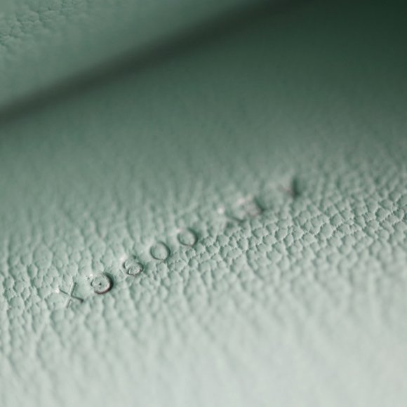 HERMES Classic Long Wallet Chevre Mint Green Bifold A Engraved - Picture 8 of 9